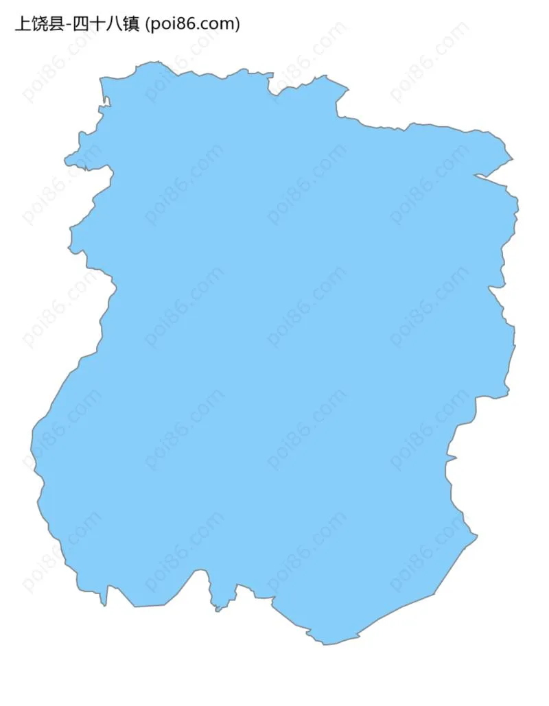 四十八镇边界地图