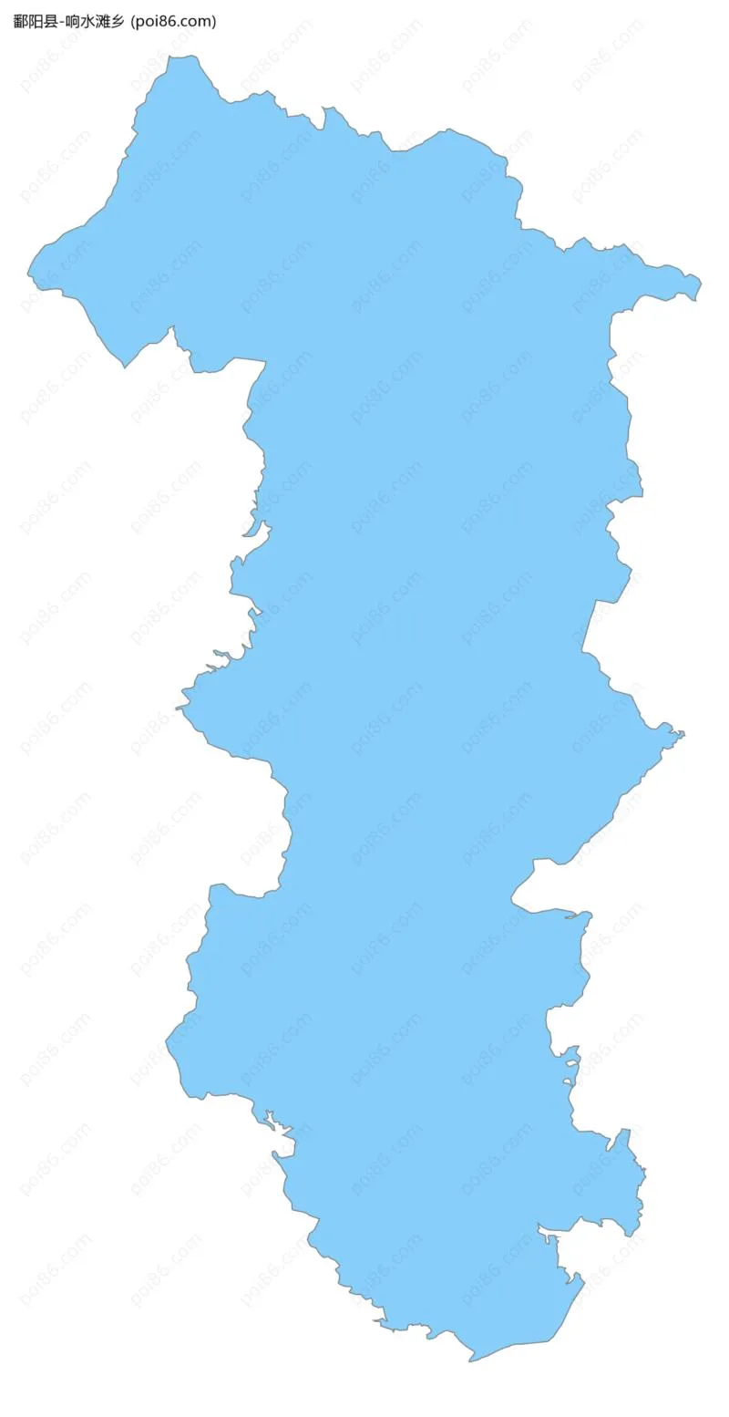 响水滩乡边界地图