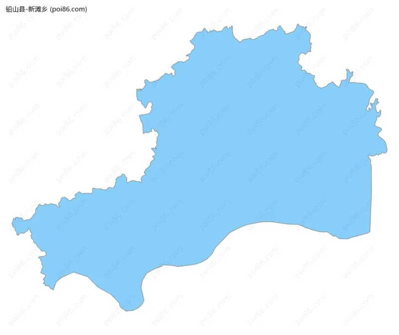 新滩乡边界地图