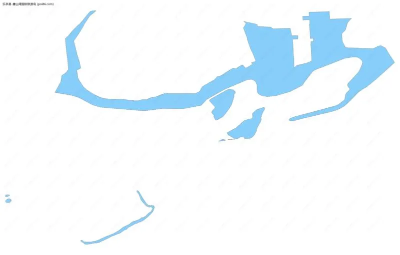 唐山湾国际旅游岛边界地图