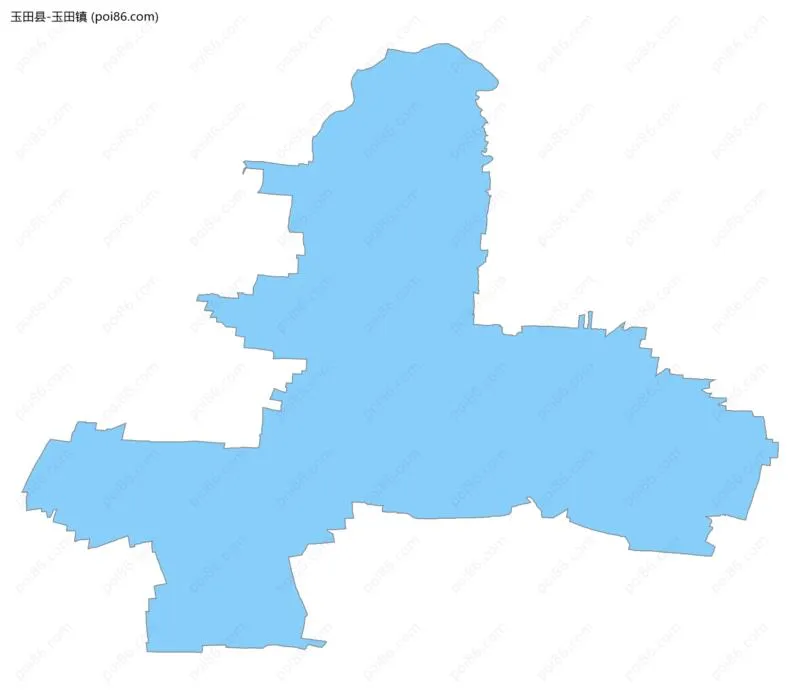 玉田镇边界地图