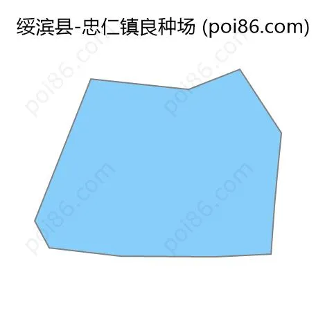 忠仁镇良种场边界地图