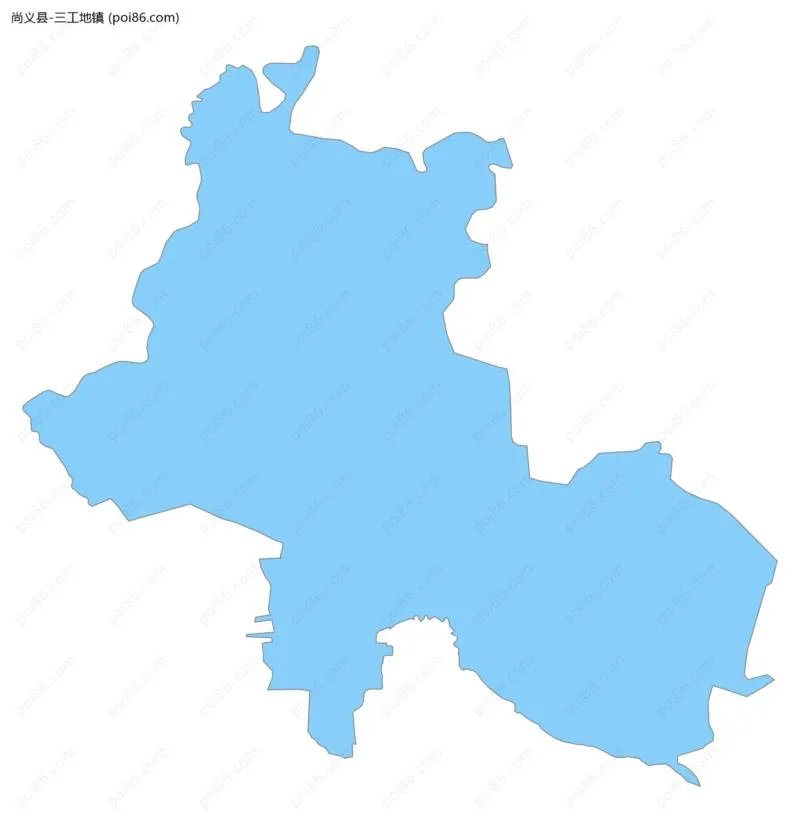 三工地镇边界地图