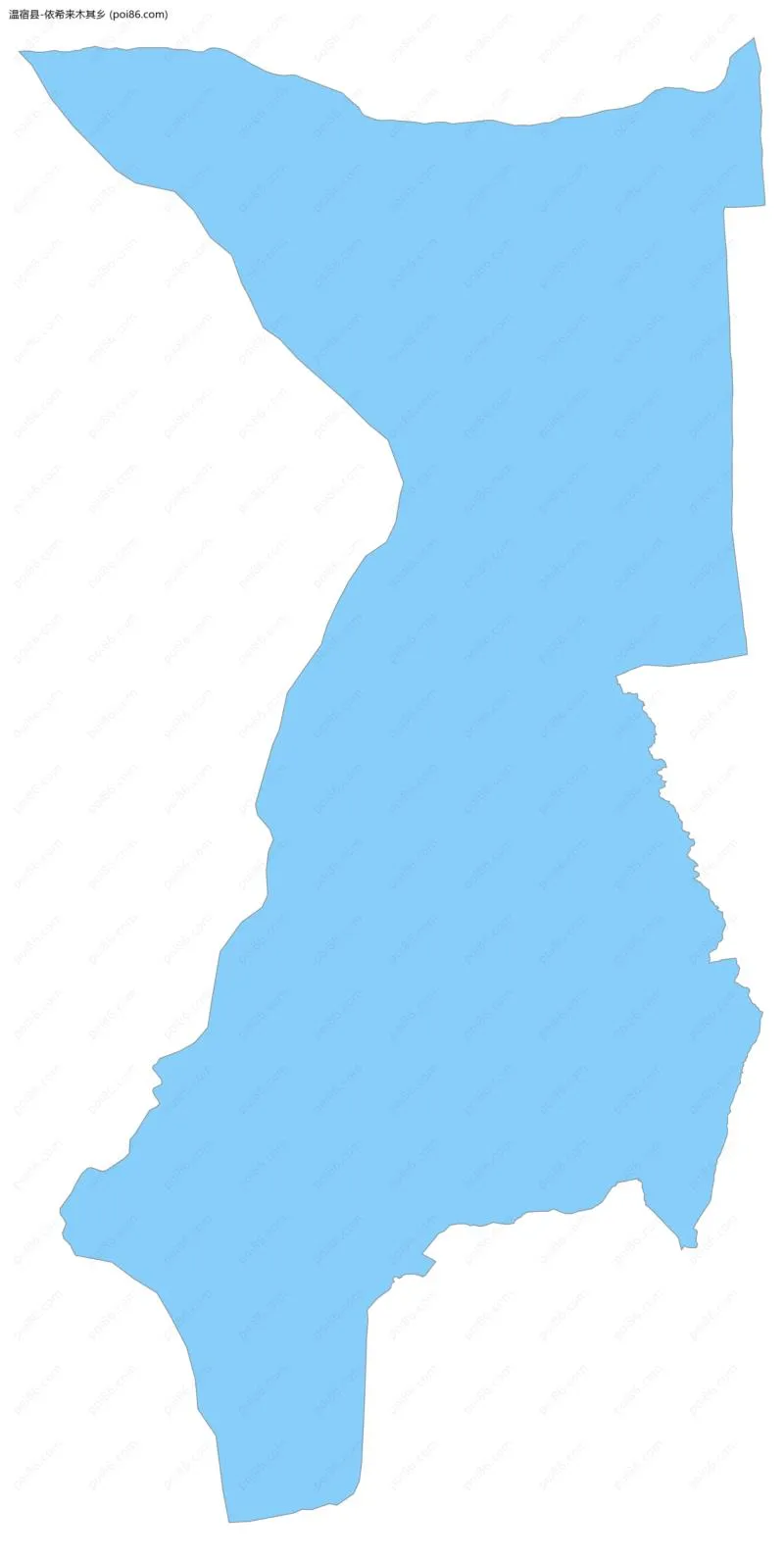 依希来木其乡边界地图