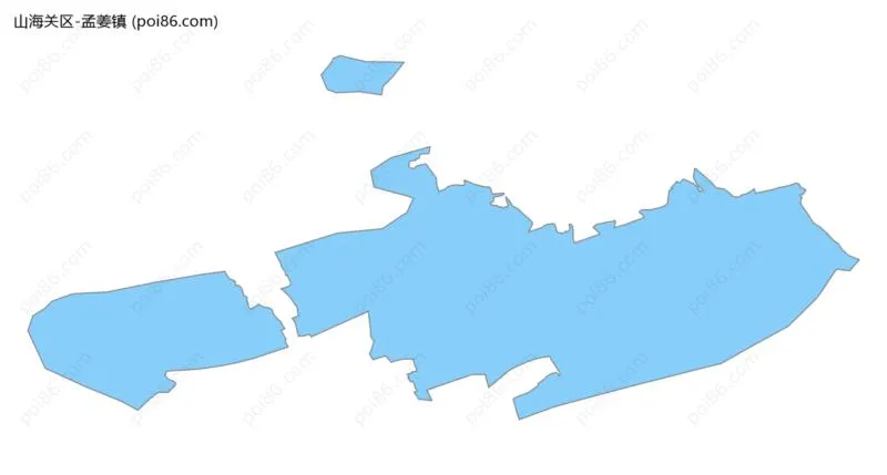 孟姜镇边界地图