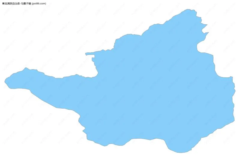 马圈子镇边界地图