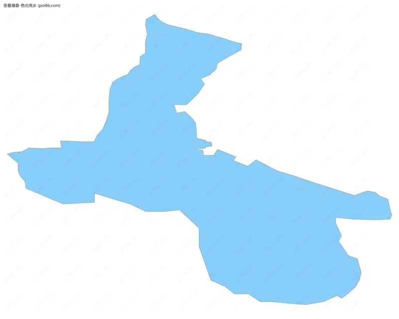 色也克乡边界地图