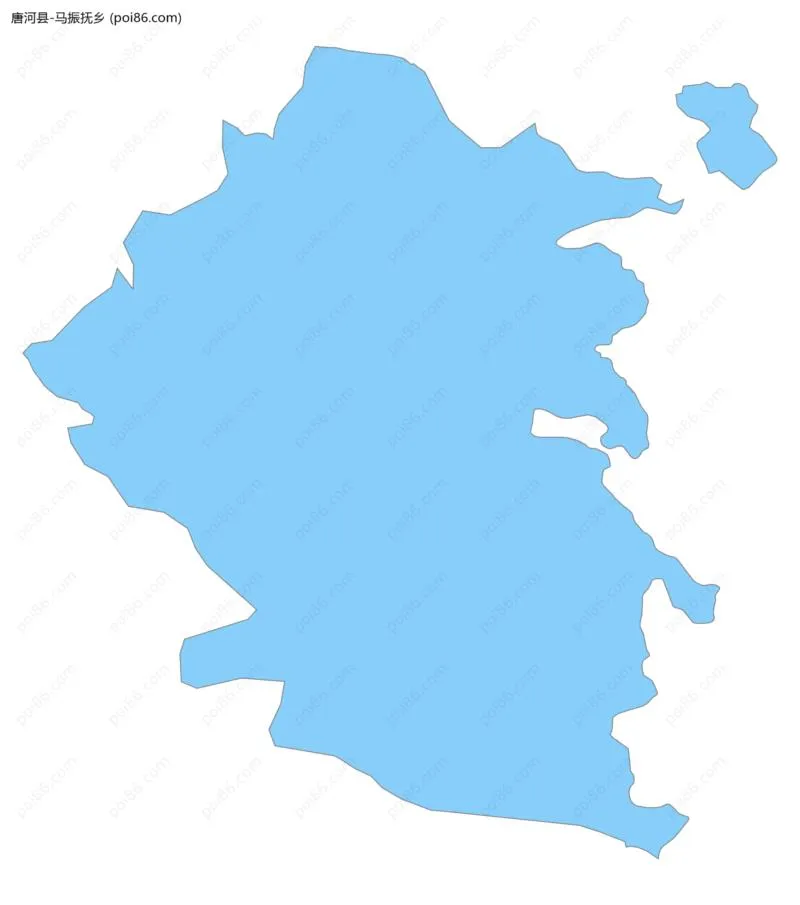 马振抚乡边界地图