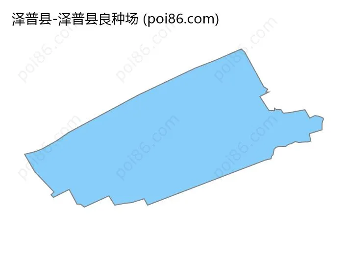泽普县良种场边界地图
