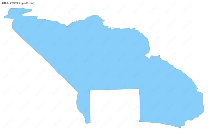 艾尔木东乡边界地图