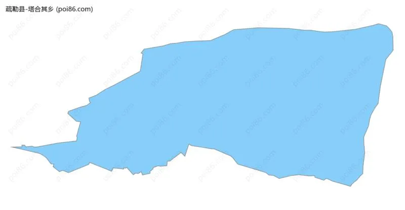 塔合其乡边界地图