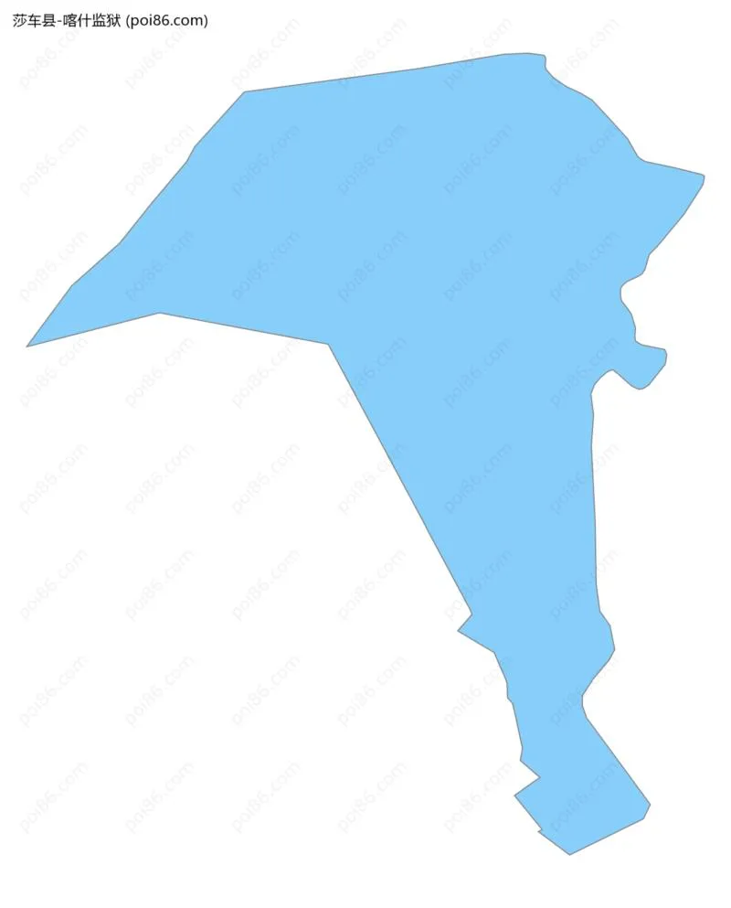 喀什监狱边界地图