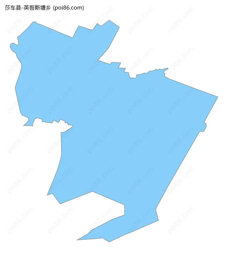 英吾斯塘乡边界地图