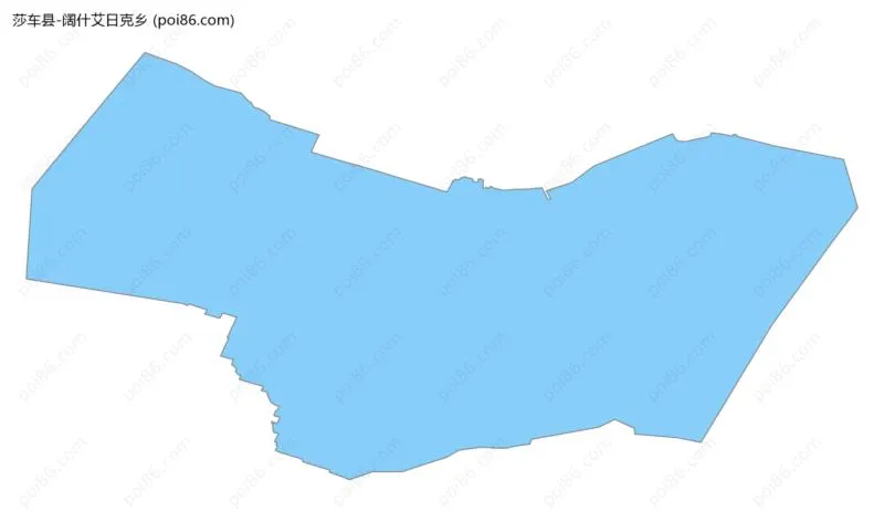 阔什艾日克乡边界地图