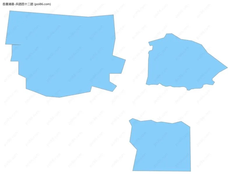 兵团四十二团边界地图