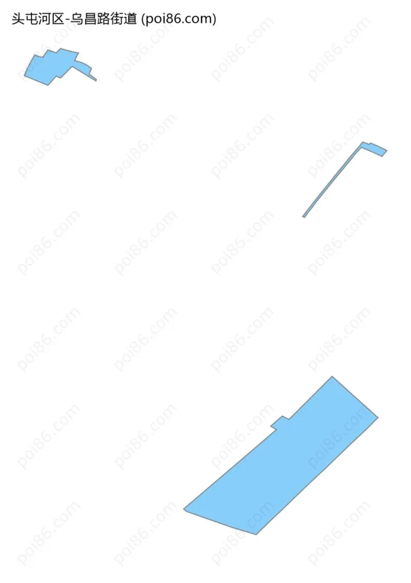 乌昌路街道边界地图