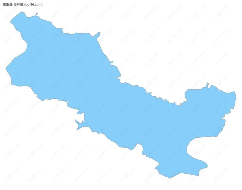 沙坪镇边界地图