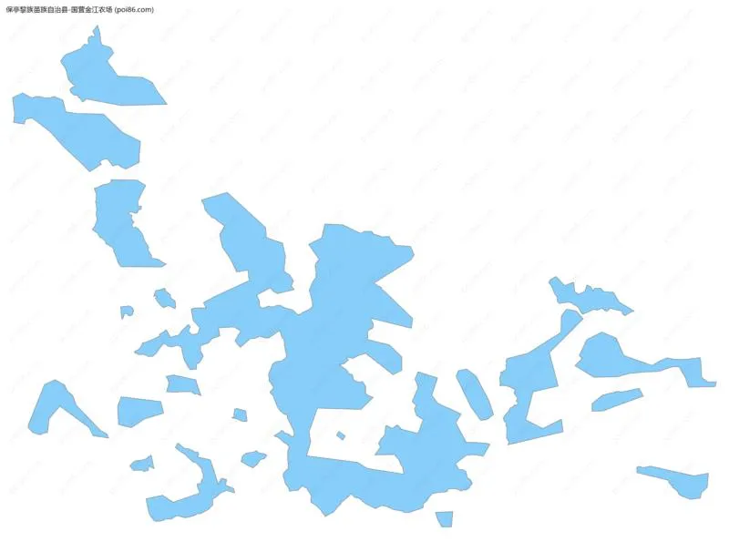 国营金江农场边界地图