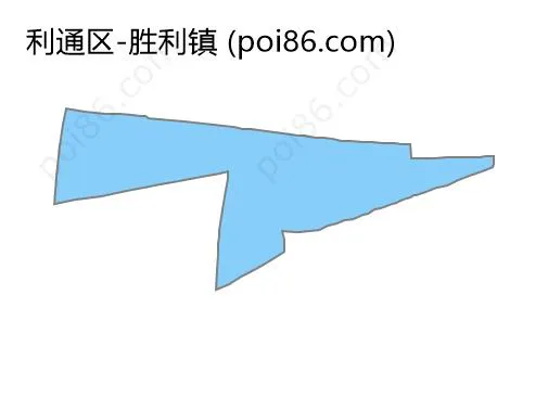 胜利镇边界地图