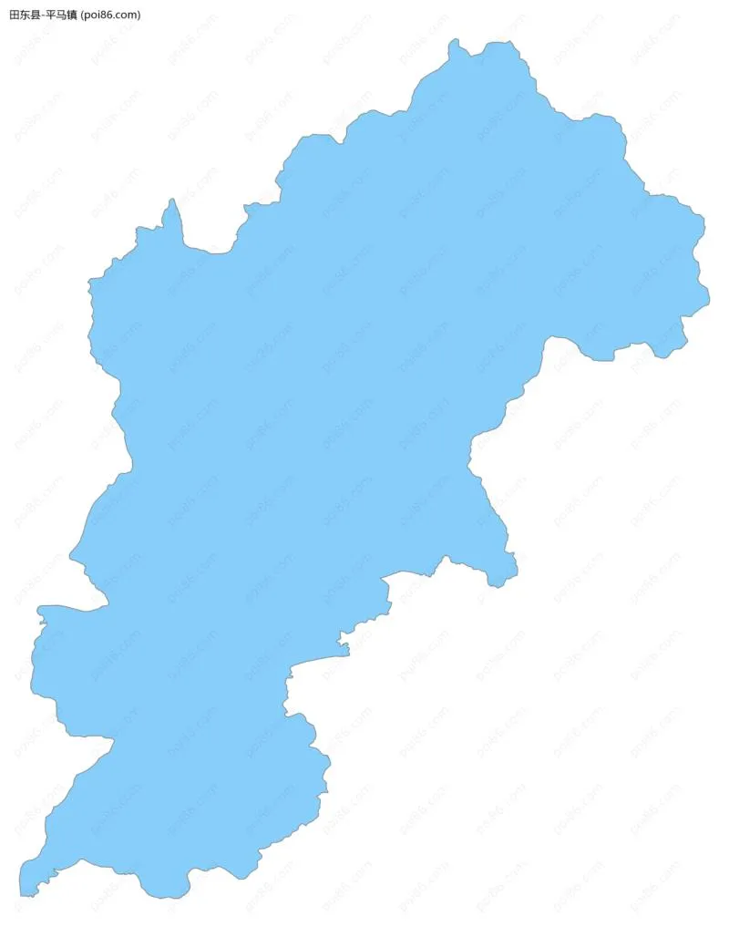 平马镇边界地图