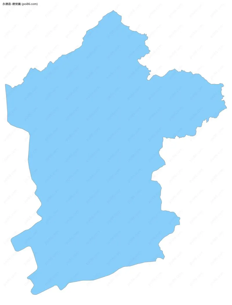 德党镇边界地图