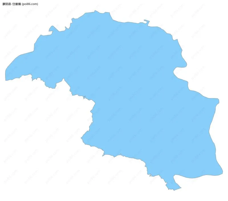 岱崮镇边界地图