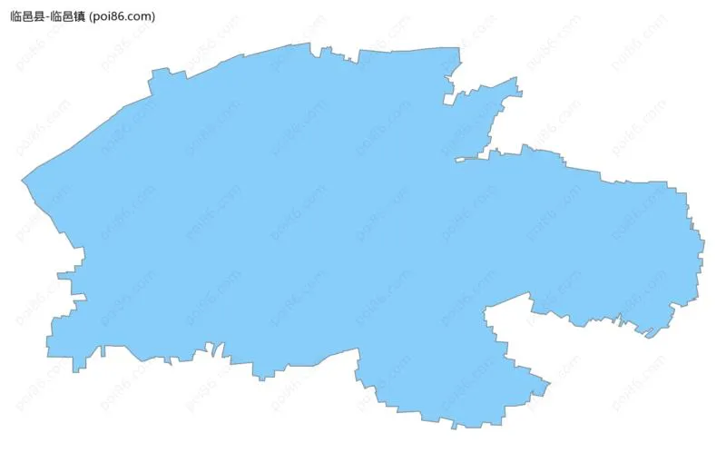 临邑镇边界地图