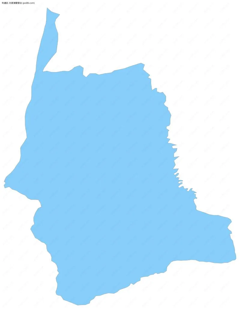 孙家滩管委会边界地图