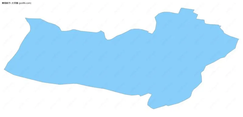 大坝镇边界地图