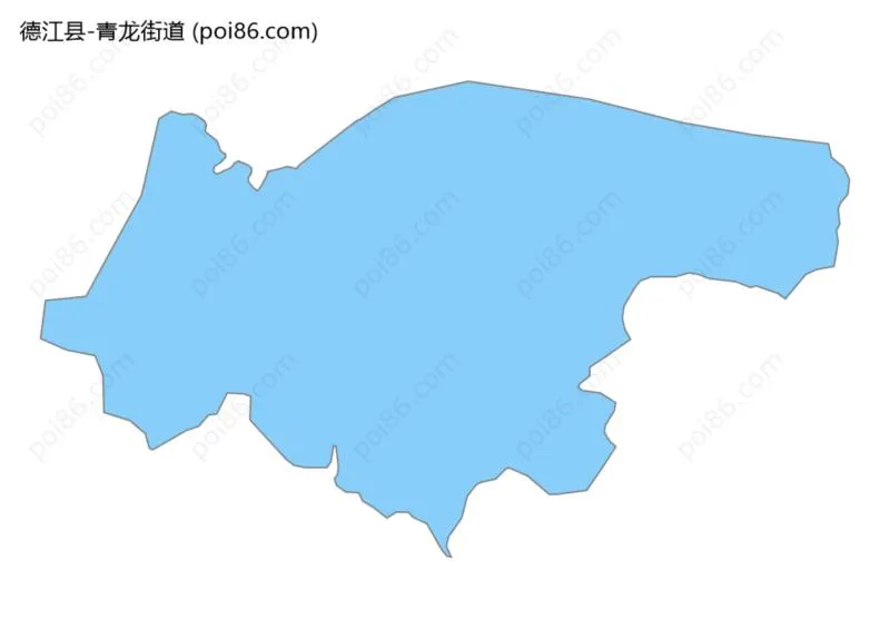 青龙街道边界地图