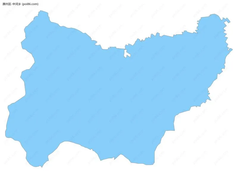 中河乡边界地图