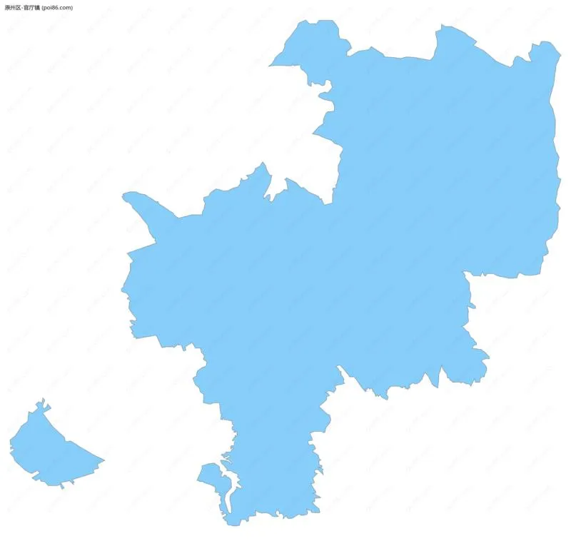 官厅镇边界地图