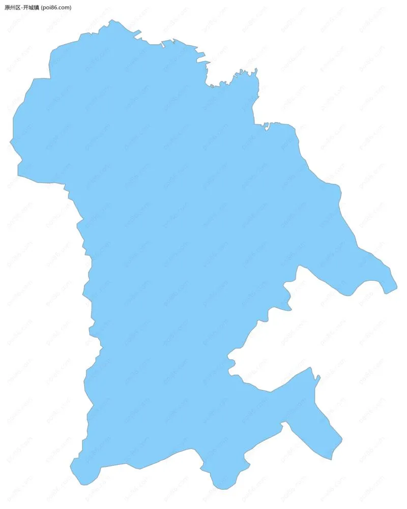 开城镇边界地图