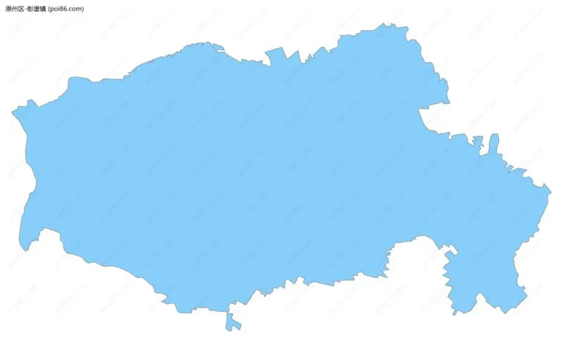 彭堡镇边界地图