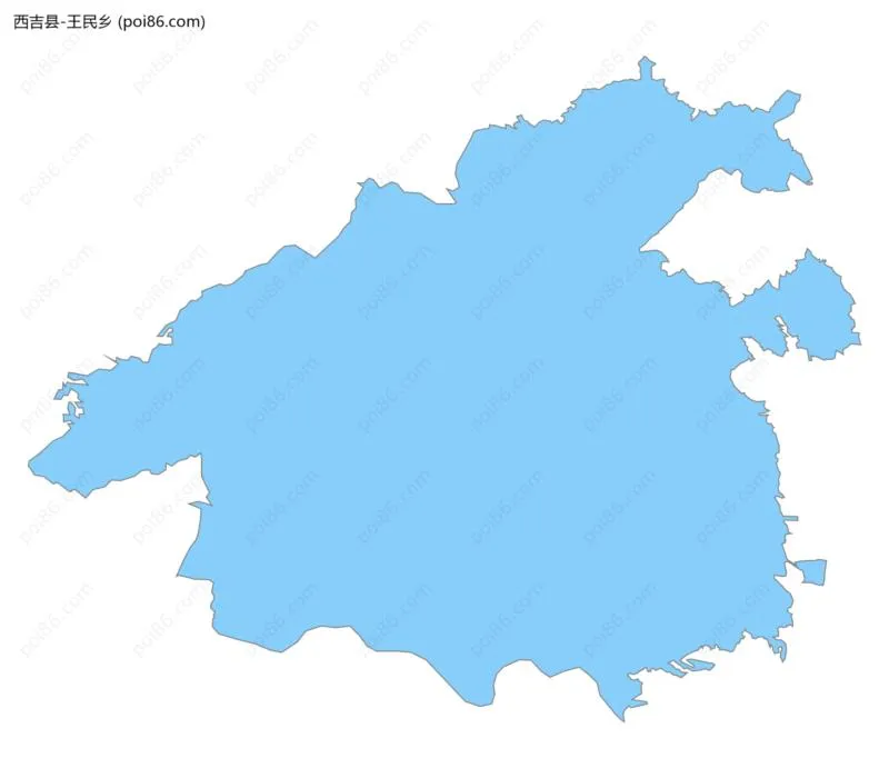 王民乡边界地图