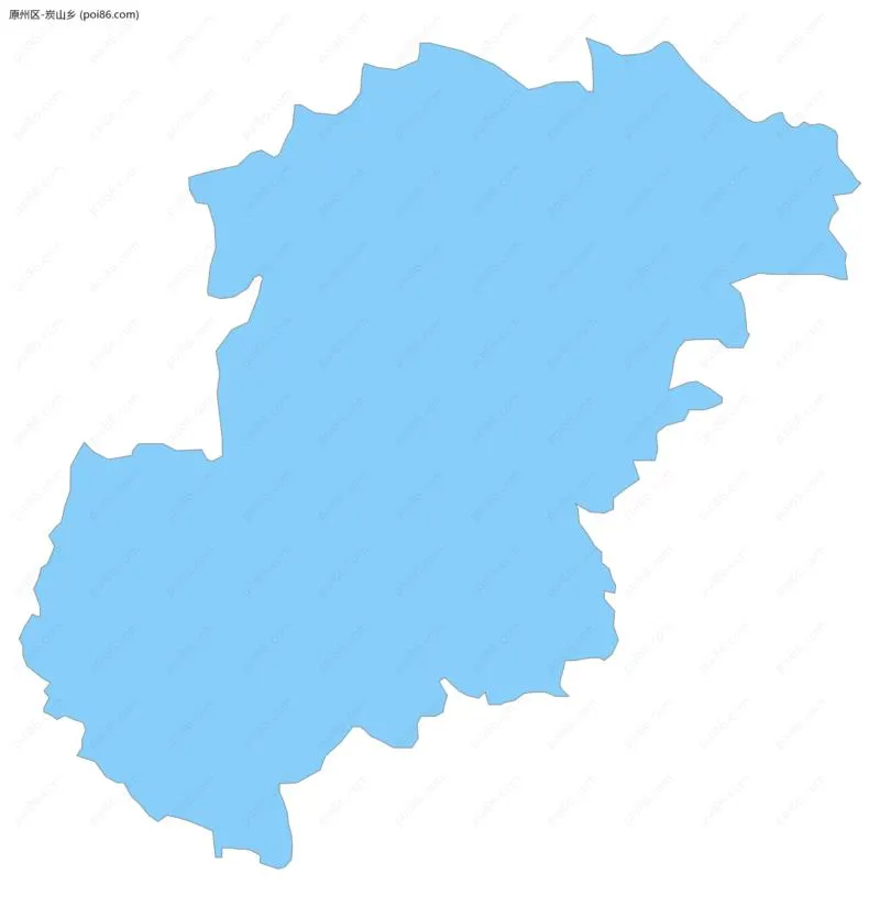 炭山乡边界地图