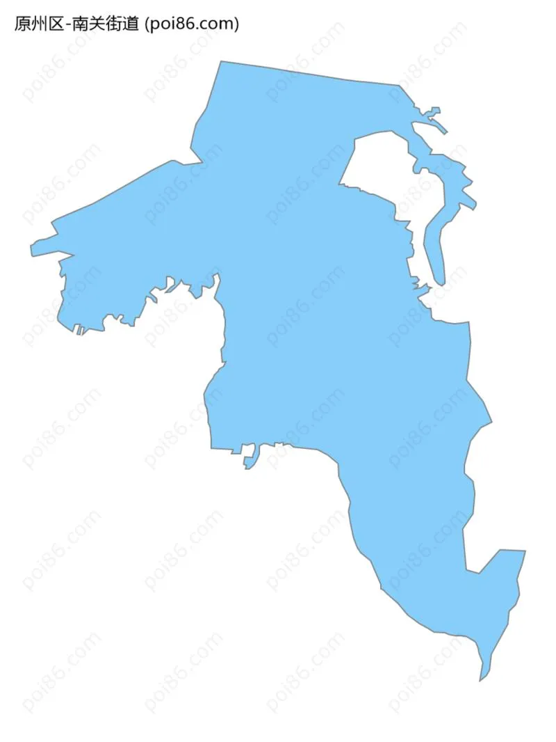 南关街道边界地图