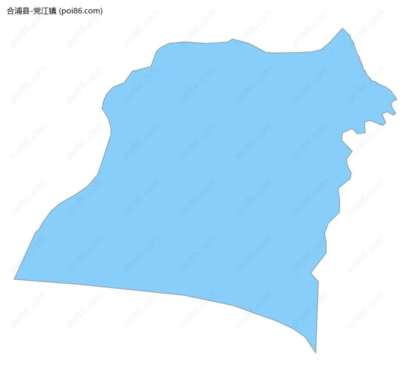 党江镇边界地图