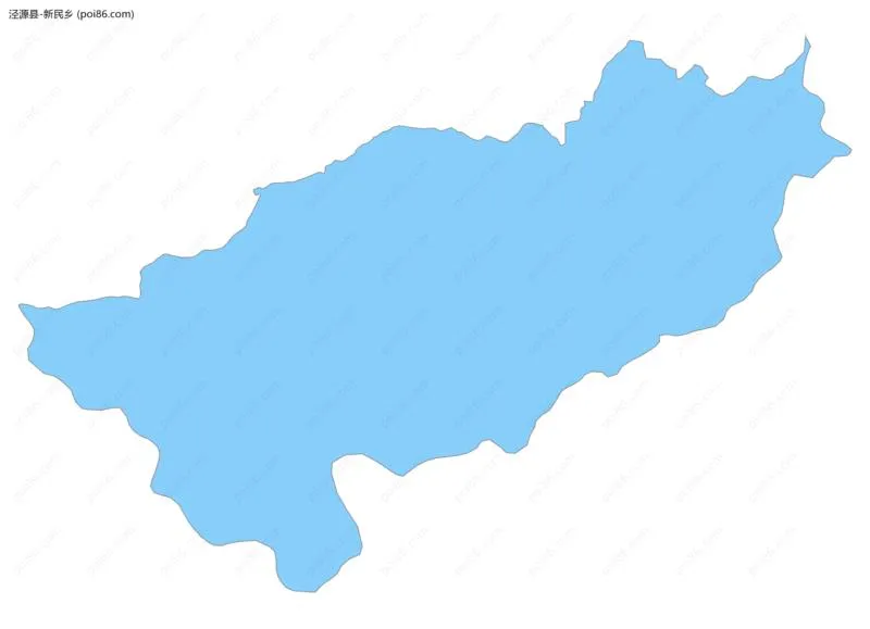 新民乡边界地图