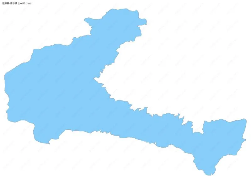 香水镇边界地图