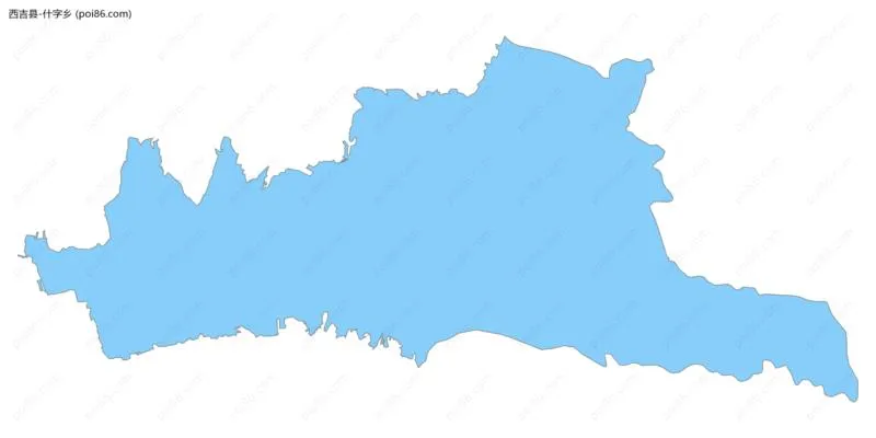 什字乡边界地图