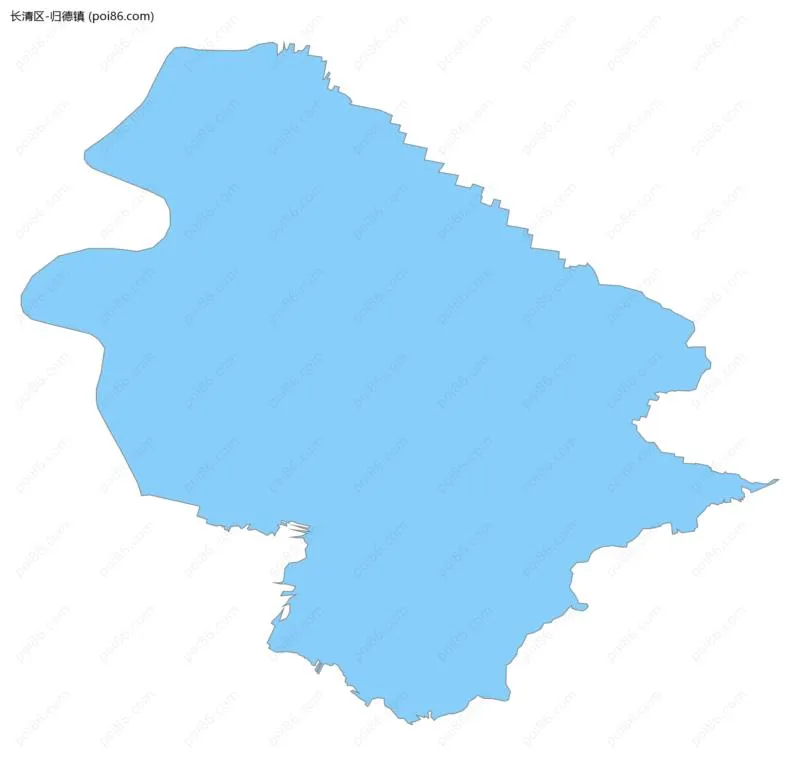 归德镇边界地图