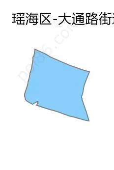 大通路街道边界地图