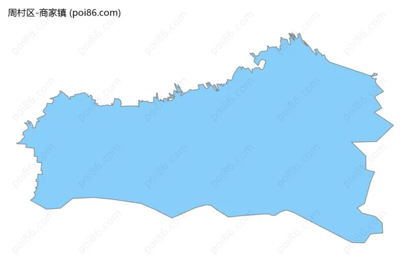 商家镇边界地图