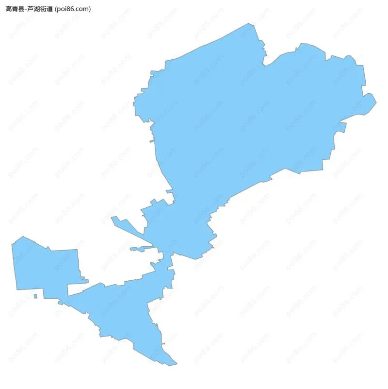 芦湖街道边界地图