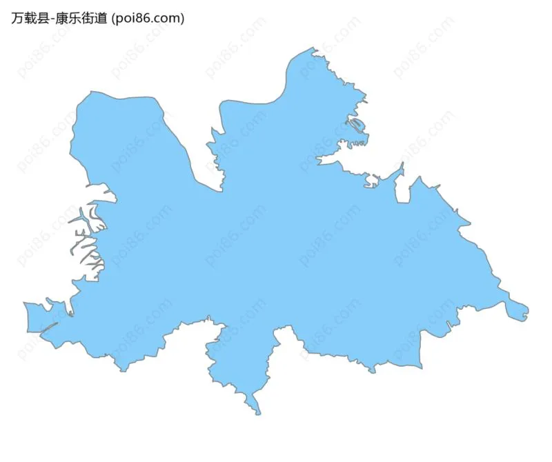 康乐街道边界地图