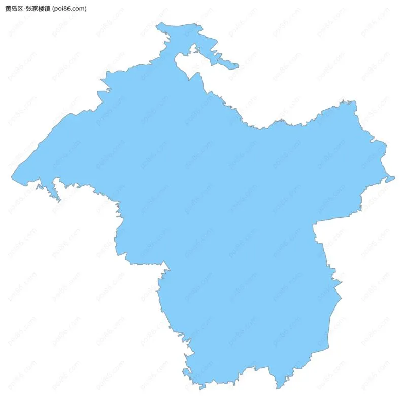 张家楼镇边界地图