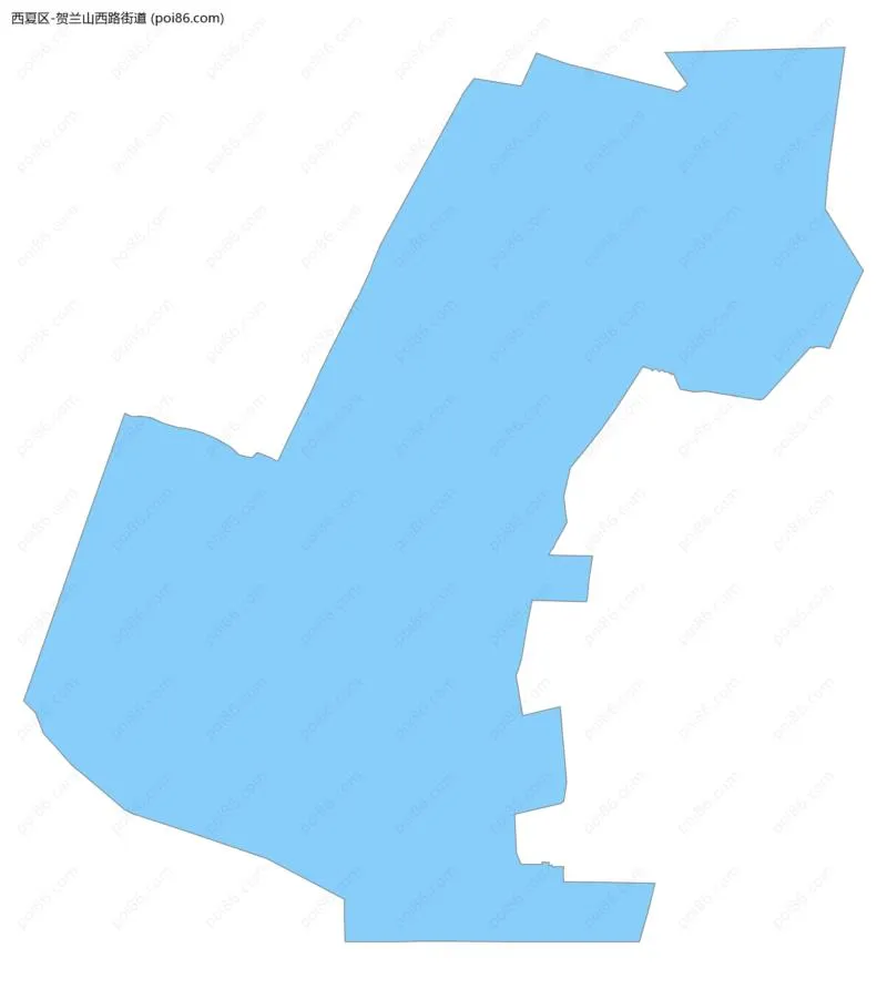 贺兰山西路街道边界地图