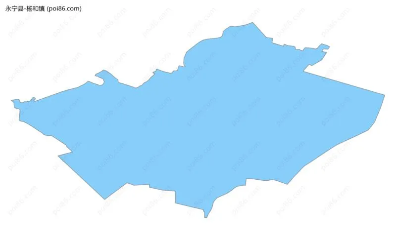 杨和镇边界地图