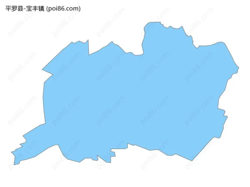 宝丰镇边界地图